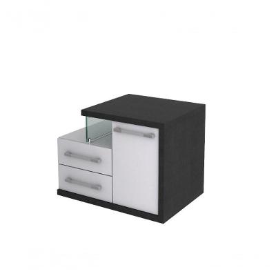 Gabinete Legno 650 (somente Balcão) Branco Chess C-preto ônix
