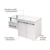 Gabinete Para Banheiro Com Espelheira Legno 830 Sem Cuba Branco Chess C-branco Chess - 3