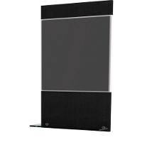 Gabinete Para Banheiro C-cuba Q355 E Espelheira Legno 651 Branco Chess C-preto ônix - 7