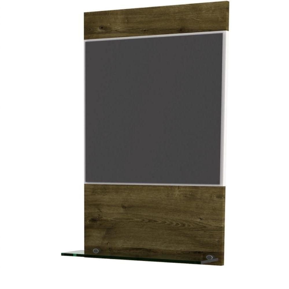 Gabinete Para Banheiro C-cuba L34 E Espelheira Legno 631 Branco Chess C-carvalho Dark - 7