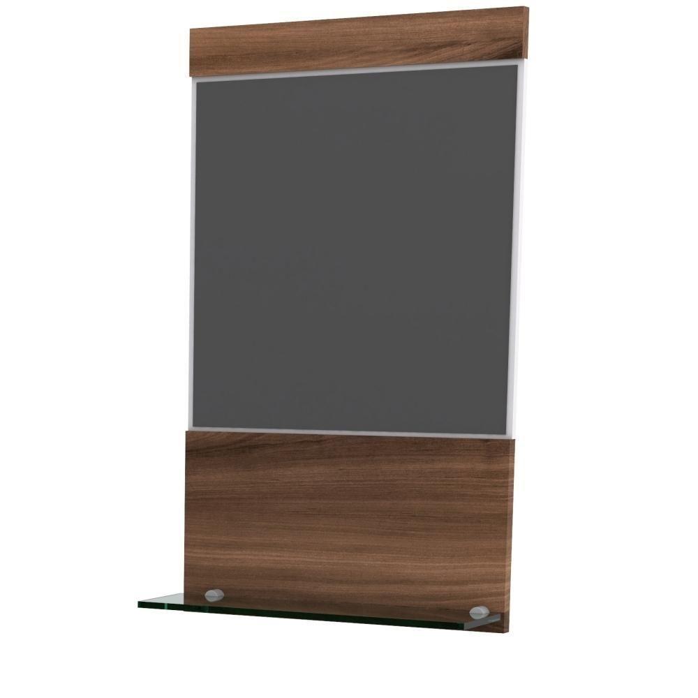 Gabinete Para Banheiro C-cuba L34 E Espelheira Legno 631 Branco Chess C-nogal - 7