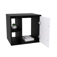 Conjunto Balcão C-cuba Q32 E Espelheira Soft 500 Preto ônix Preto ônix C-branco Chess - 5