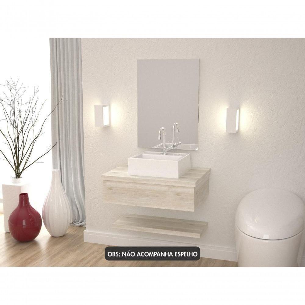 Conjunto Bancada C-cuba Q32 E Prateleira Metrópole 605 Preto ônix Snow - 5