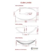 Conjunto Bancada C-cuba L45, Prateleira E Espelheira Metrópole 806 Nogal Preto ônix - 2