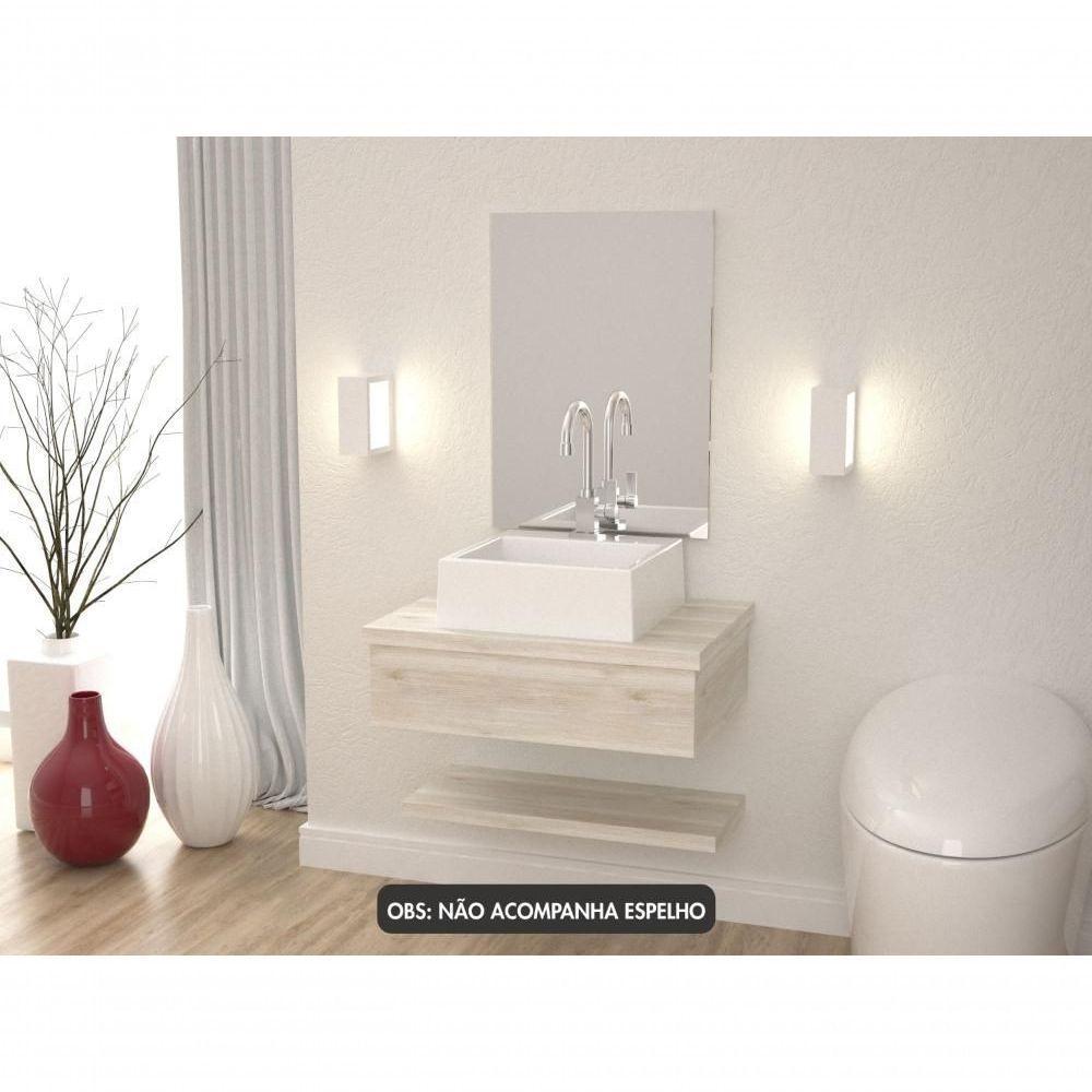 Conjunto Bancada C-cuba Q355 E Prateleira Metrópole 605 Preto ônix Snow - 5