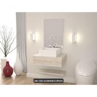 Conjunto Bancada C-cuba Q355 E Prateleira Metrópole 605 Preto ônix Snow - 5