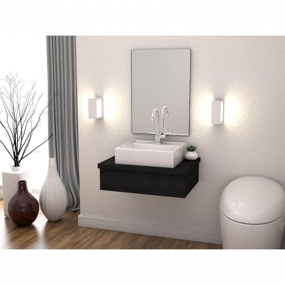 Conjunto Bancada C-cuba Q39 Metrópole 600 Nogal Preto ônix - 3