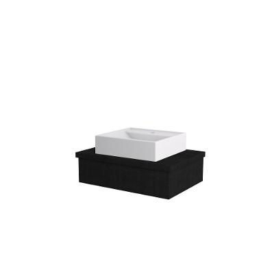 Conjunto Bancada C-cuba Q39 Metrópole 600 Nogal Preto ônix