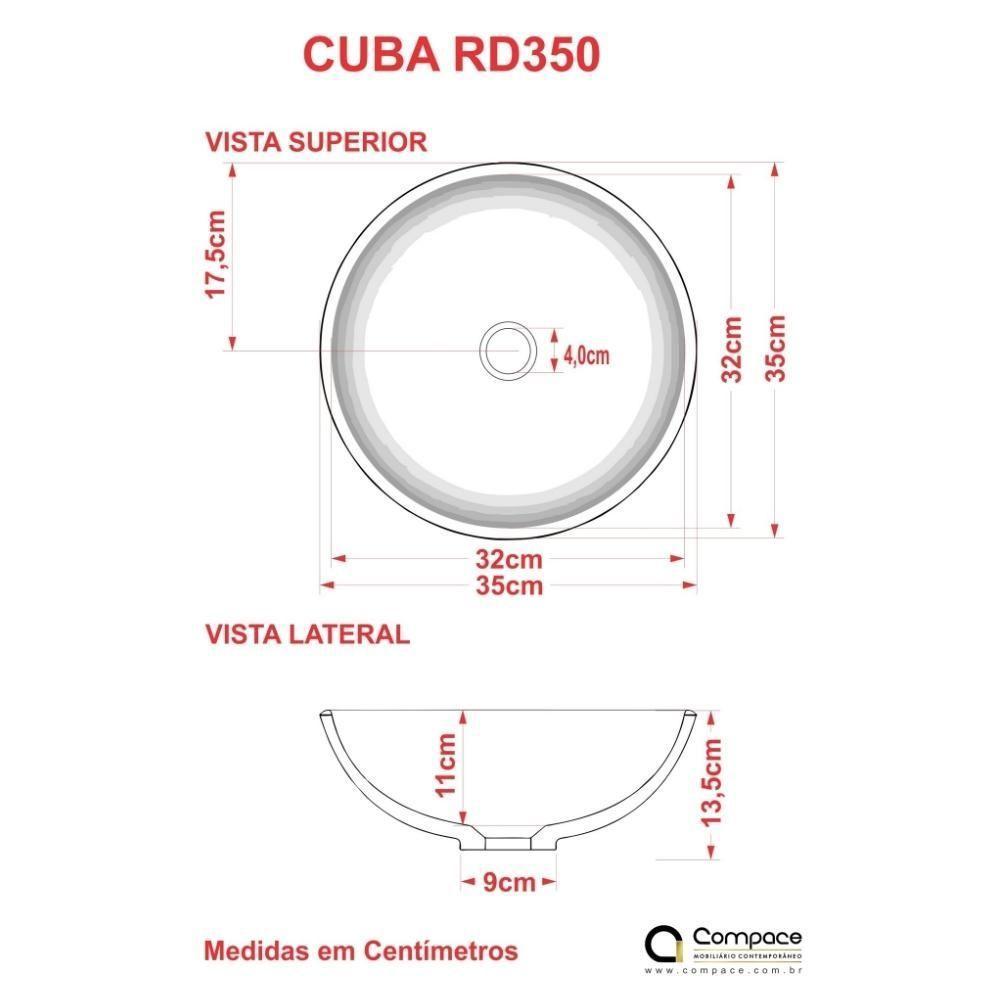 Conjunto Bancada C-cuba R35 E Prateleira Metrópole 605 Nogal Preto ônix - 2