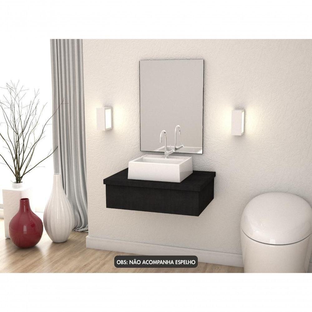 Conjunto Bancada C-cuba Q32 Metrópole 600 Nogal Preto ônix - 5