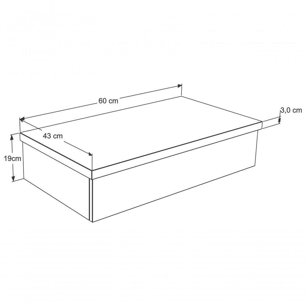 Conjunto Bancada C-cuba Q32 Metrópole 600 Nogal Preto ônix - 6