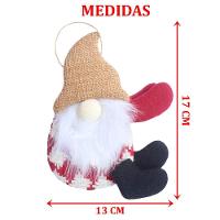 Kit 10 Boneco Pendente Gnomo Artesanal Elegante árvore Natal - 2