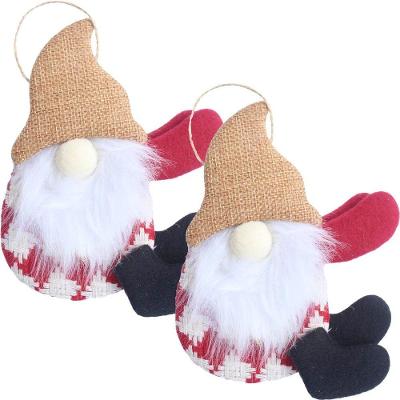 Kit 4 Pendente Boneco Gnomo Artesanal Elegante árvore Natal