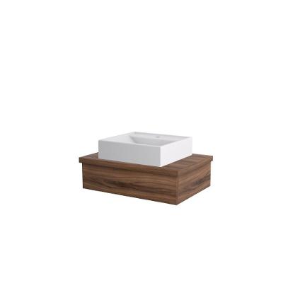 Conjunto Bancada C-cuba Q39 Metrópole 600 Carvalho Dark Nogal