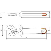 Chave Ajustável Isolada Iec 60900 8'' Tramontina Pro Tramontina - 3