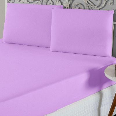 Jogo De Lençol King Malha 100% Algodão 3 Peças - Lilas