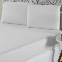 Jogo De Lençol King Malha 100% Algodão 3 Peças - Branco - 1