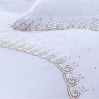 Jogo De Lençol Queen Mistral Percal 200 Fios 100% Algodão 4 Peças - Branco - 2