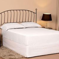 Jogo De Lençol Casal Padrão Slim Micropercal 200 Fios 3 Peças - Branco - 2