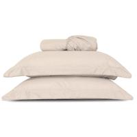 Jogo De Lençol King Slim Micropercal 200 Fios 3 Peças - Bege - 1