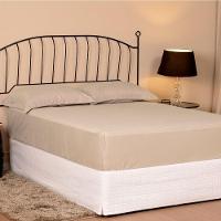 Jogo De Lençol King Slim Micropercal 200 Fios 3 Peças - Bege - 2