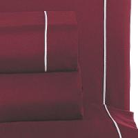 Jogo De Lençol King Top Line 180 Fios 4 Peças - Vinho - 2