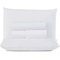 Jogo De Lençol King Top Line 180 Fios 4 Peças - Branco - 1