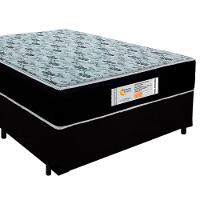 Cama Box Casal Suede + Colchão Molas Ensacadas Sereneprime Sonnolux 138x188x65 Preto - 6