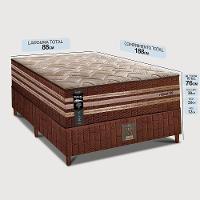 Cama Box Solteiro Colchão + Box 88x188x76 Com Espuma Látex Robust Gel 220 Caramelo Cama Inbox - 2