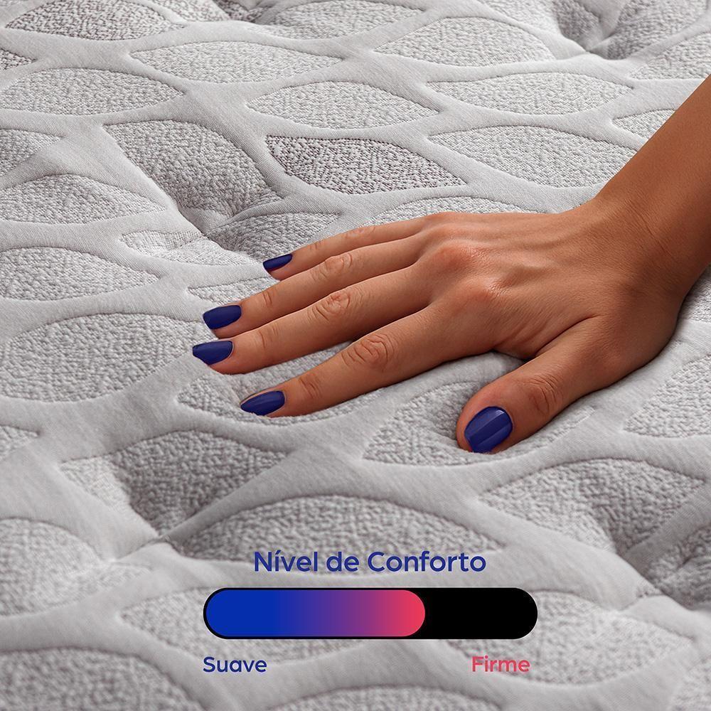 Colchão King Com Molas Ensacadas 193x203x32 Robust 220 Azul Cama Inbox - 4