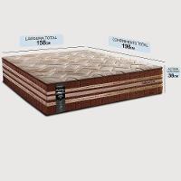 Colchão Queen Com Espuma Látex 158x198x38 Robust Gel 220 Caramelo Cama Inbox - 2