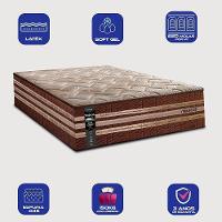 Colchão Solteiro Com Espuma Látex 88x188x38 Robust Gel 220 Caramelo Cama Inbox - 3