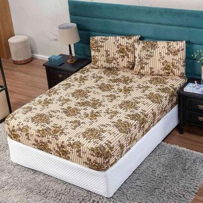 Jogo De Lençol Nuance Casal 3 Peças Malha Gel Estampado - Floral 2 - 100% Poliéster