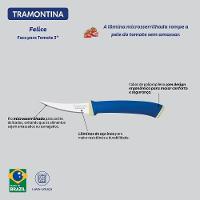 Faca Para Tomate Tramontina Felice Com Lâmina Em Aço Inox E Cabo De Polipropileno Azul 3 Tramontina - 5