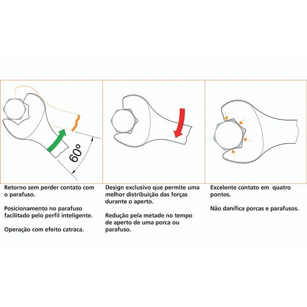 Chave Combinada Com Catraca 13 Mm Tramontina Pro Tramontina - 3