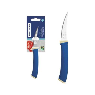 Faca Para Tomate Tramontina Felice Aço Inox Cabo De Polipropileno Azul 3 Tramontina