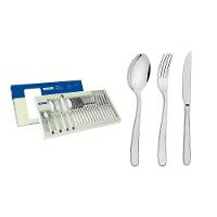 Faqueiro Tramontina Maresias Em Aço Inox Com Facas Para Churrasco Acabamento Em Brilho 24 Peças Tramontina - 1