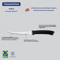 Faca Para Tomate Tramontina Felice Aço Inox Cabo De Polipropileno Preto 5 Tramontina - 2