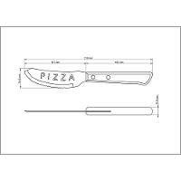 Faca Para Pizza Tramontina Com Lâmina Em Aço Inox E Cabo De Madeira Tratada Polywood Vermelho 4 Tramontina - 2