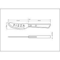 Faca Para Pizza Tramontina Com Lâmina Em Aço Inox E Cabo De Madeira Tratada Polywood Vermelho 4 Tramontina - 3