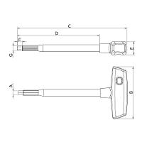 Chave Hexagonal Com Cabo T Isolada Iec 8 Mm Tramontina Pro Tramontina - 2