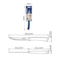 Faca Para Churrasco Tramontina Felice Aço Inox Fio Liso Cabo De Polipropileno Azul 5 Polegadas Tramontina - 5