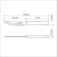 Faca Para Churrasco Tramontina Leme Com Lâmina Aço Inox E Cabo De Polipropileno Verde 4 Tramontina - 2