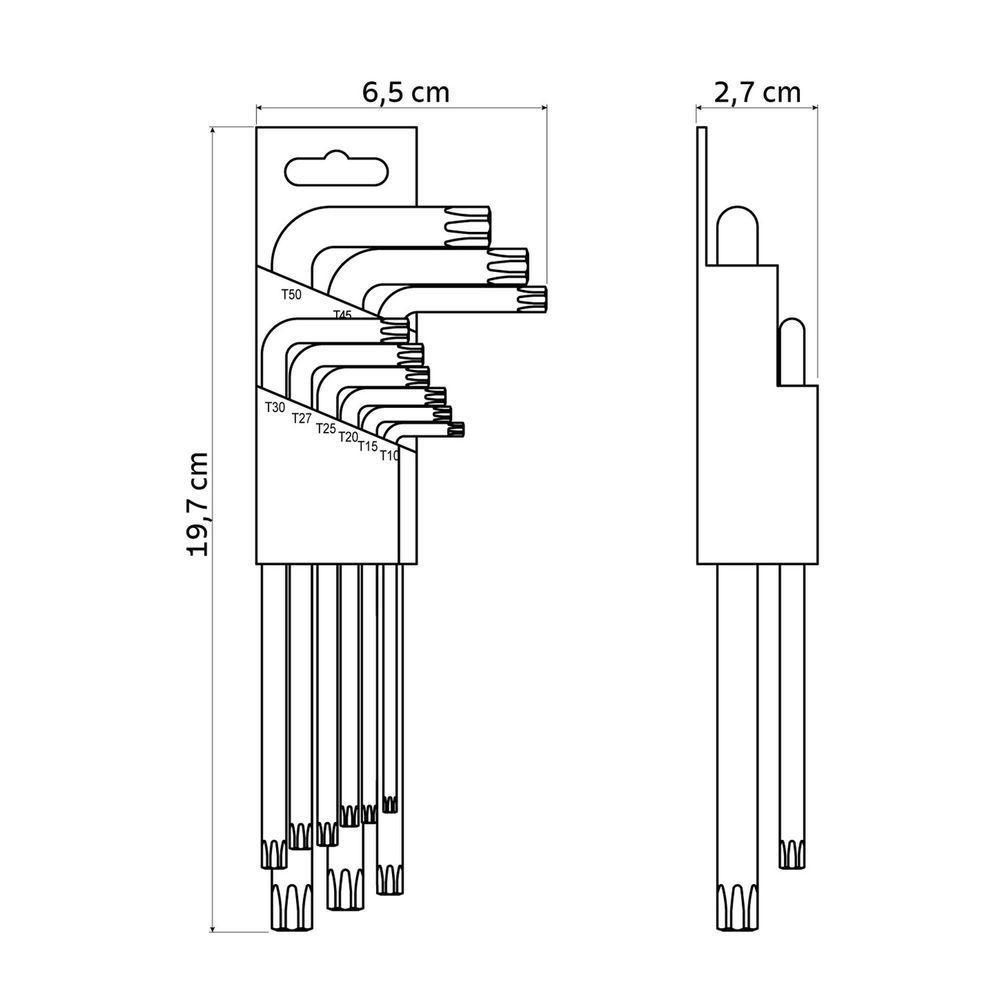 Jogo De Chaves Trafix Longas 9 Peças Tramontina Master Tramontina - 2
