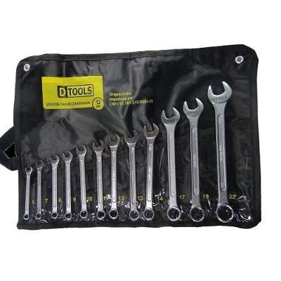 Jogo De Chave Combinada 6 A 22mm (12 Peças) Cromo Vanádio - Dtools