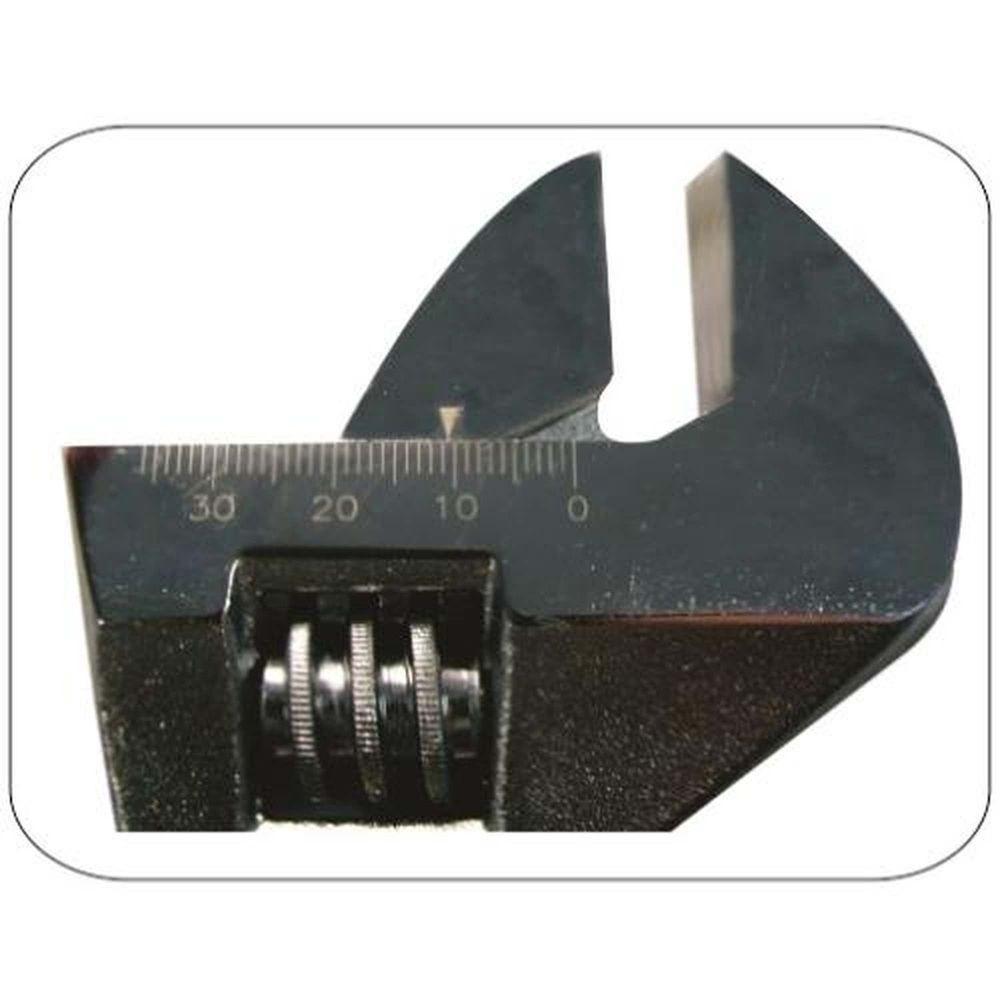 Chave Inglesa 12'' Cabo Emborrachado - Dtools - Medidor Lateral Em Milímetros - 2