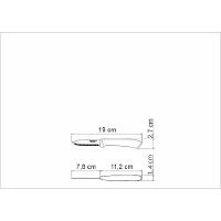 Faca Para Legumes Frutas Tramontina Felice Com Lâmina Em Aço Inox Com Fio Microsserrilhado Azul 3 Tramontina - 3