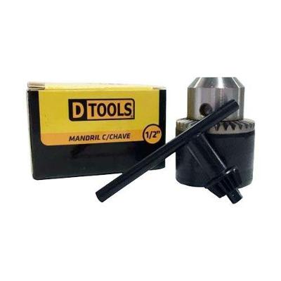 Mandril Com Chave 1/2'' Para Brocas De 1,5mm A 13mm - Ideal Para Madeira, Metal E Plástico