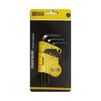 Jogo De Chave Hexagonal 9 Peças Cromo Vanádio - Tamanhos 1,5 A 10mm - 2