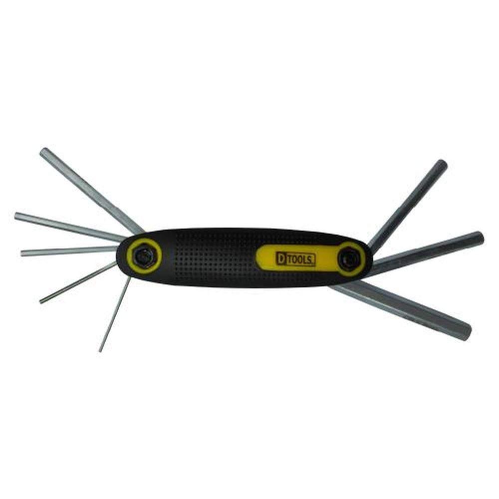 Chave Hexagonal Canivete 8 Peças Cromo-vanádio - Dtools - 1